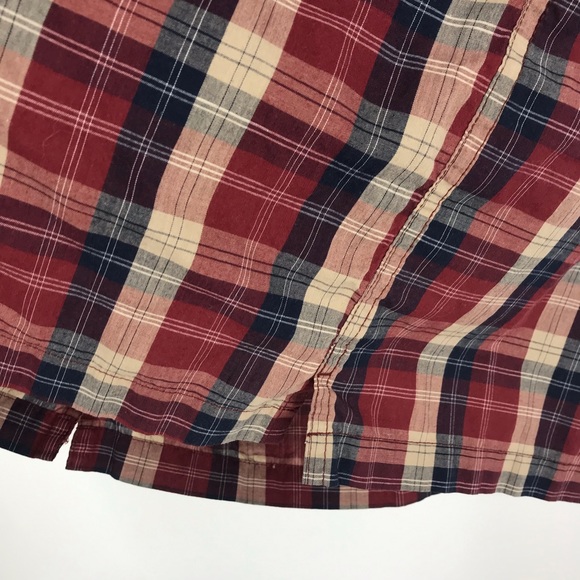 Penmans button down red blue plaid shirt men med - Picture 6 of 10